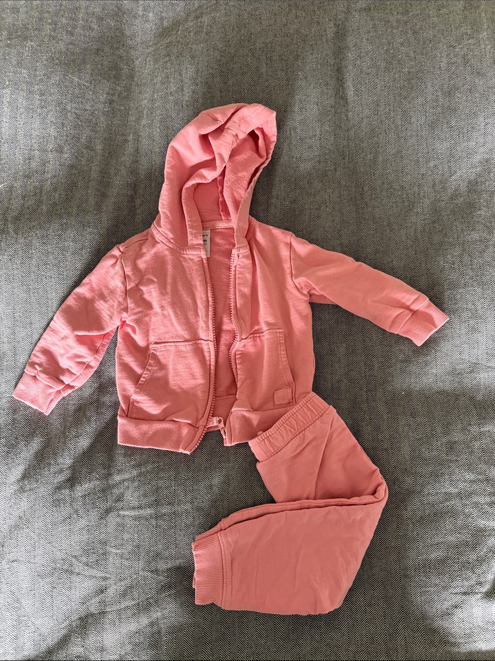 Carter's Coral Pink Toddler Pullover Hoodie Joggers Set 18M